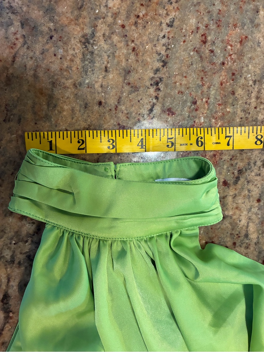 Fashion Nova lime green Gemma Satin Halter Top, Size: XS - Picture 7 of 10